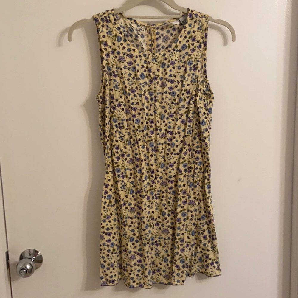 Vintage 90s Yellow Dress